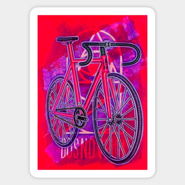 Dosnoventa Houston Flo Pink Sticker by markhowardjones